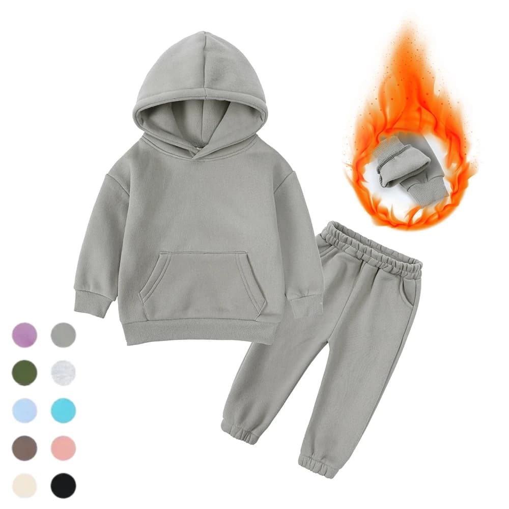 Jogging gris - capuche uni